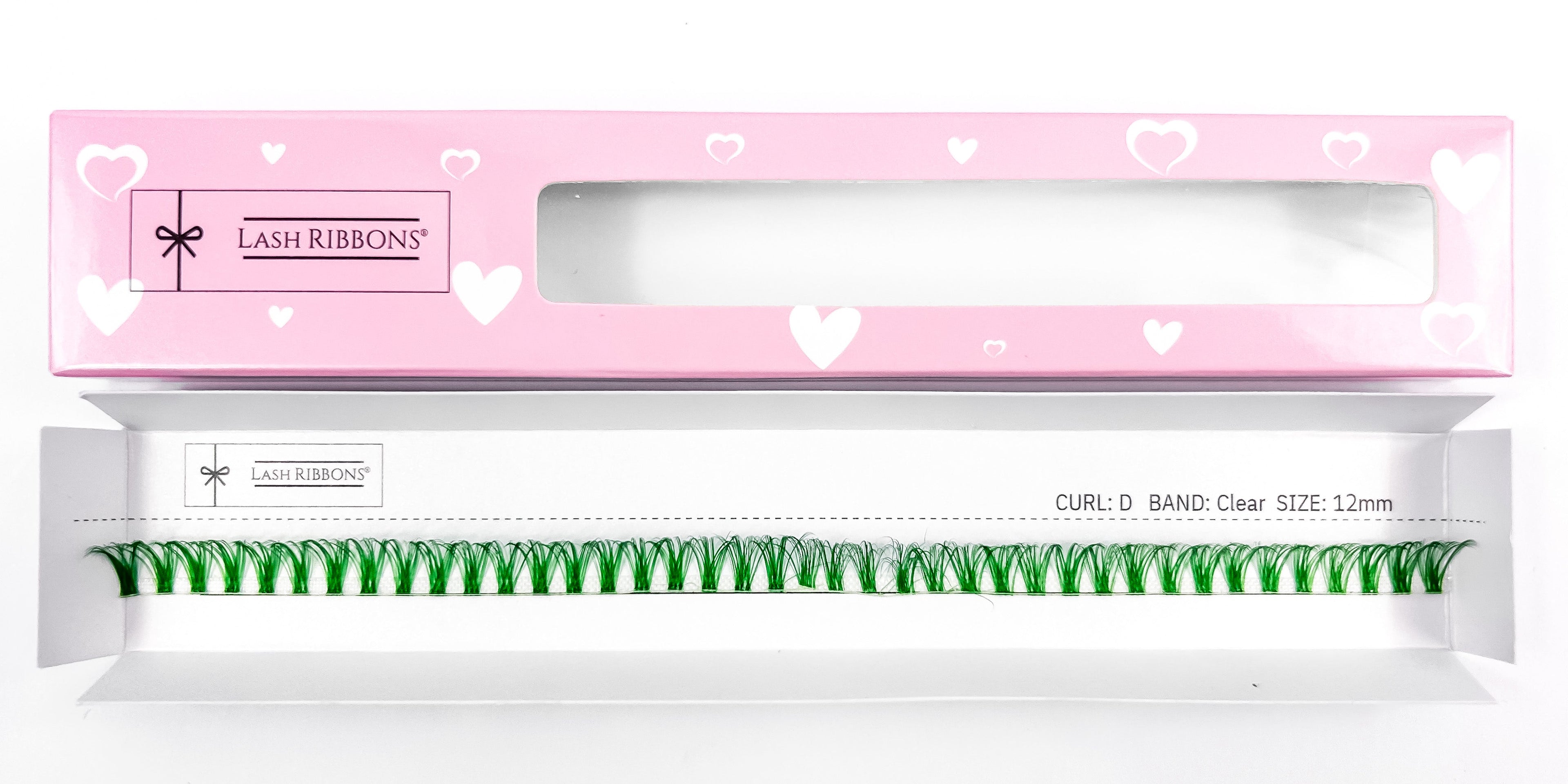 Emerald Green 'D' Curl Lash Ribbons®