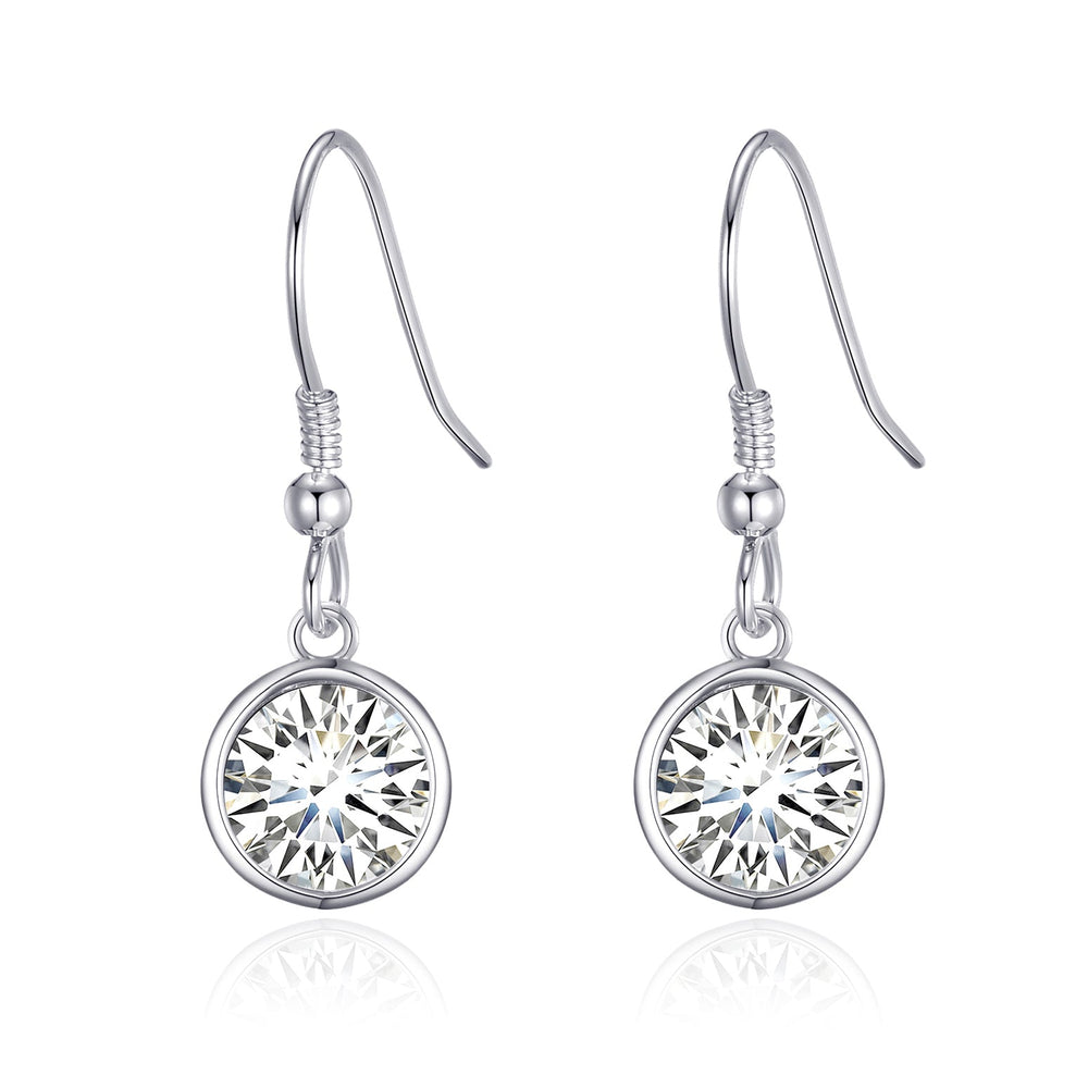 Crystal Drop Earrings Created with Zircondia® Crystals