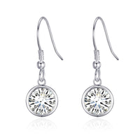 Crystal Drop Earrings Created with Zircondia® Crystals