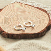 Crystal Hoop Earrings Created with Zircondia® Crystals