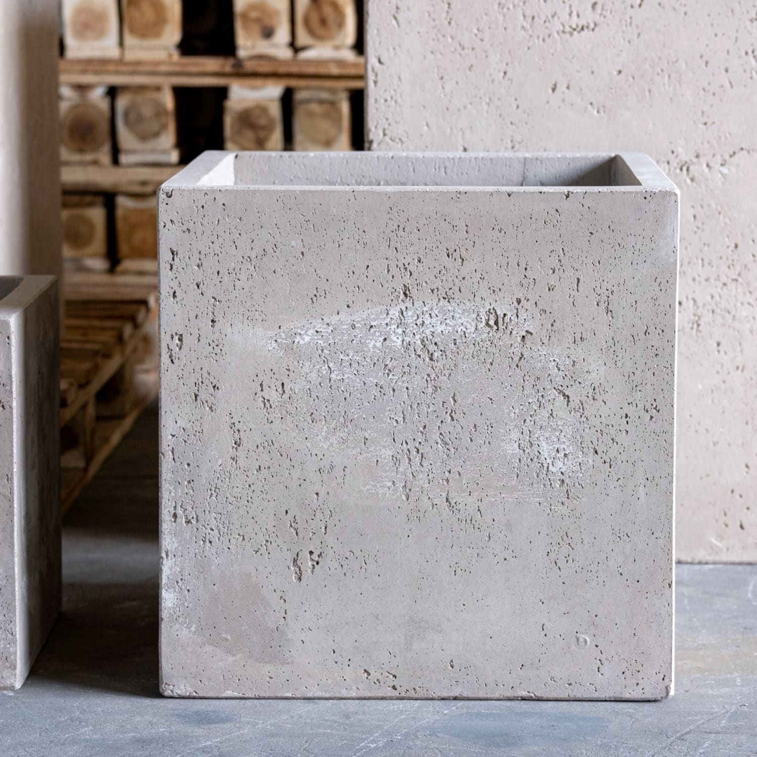 Cubrosa | Truffle – 85cm Extra Large Concrete Square Planter – 459L Block Plant Pot