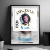 Dr. Dre "The Chronic" Album Cover Poster - with Complete Tracklist