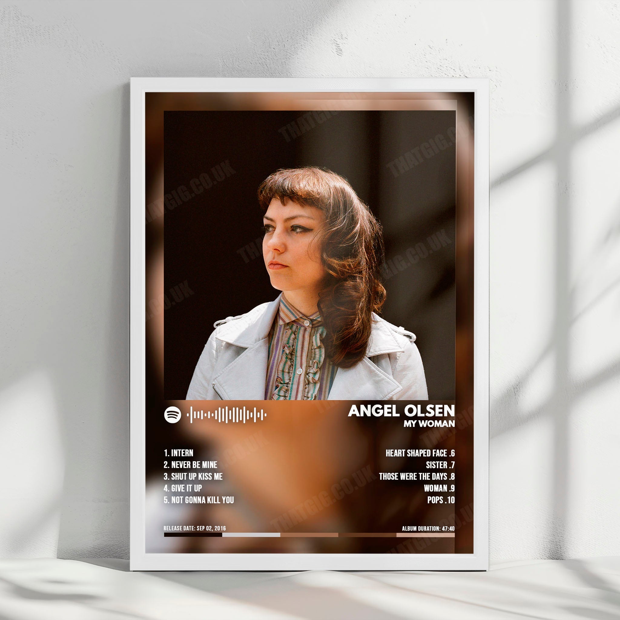Angel Olsen "MY WOMAN" Album Cover Poster - with Complete Tracklist