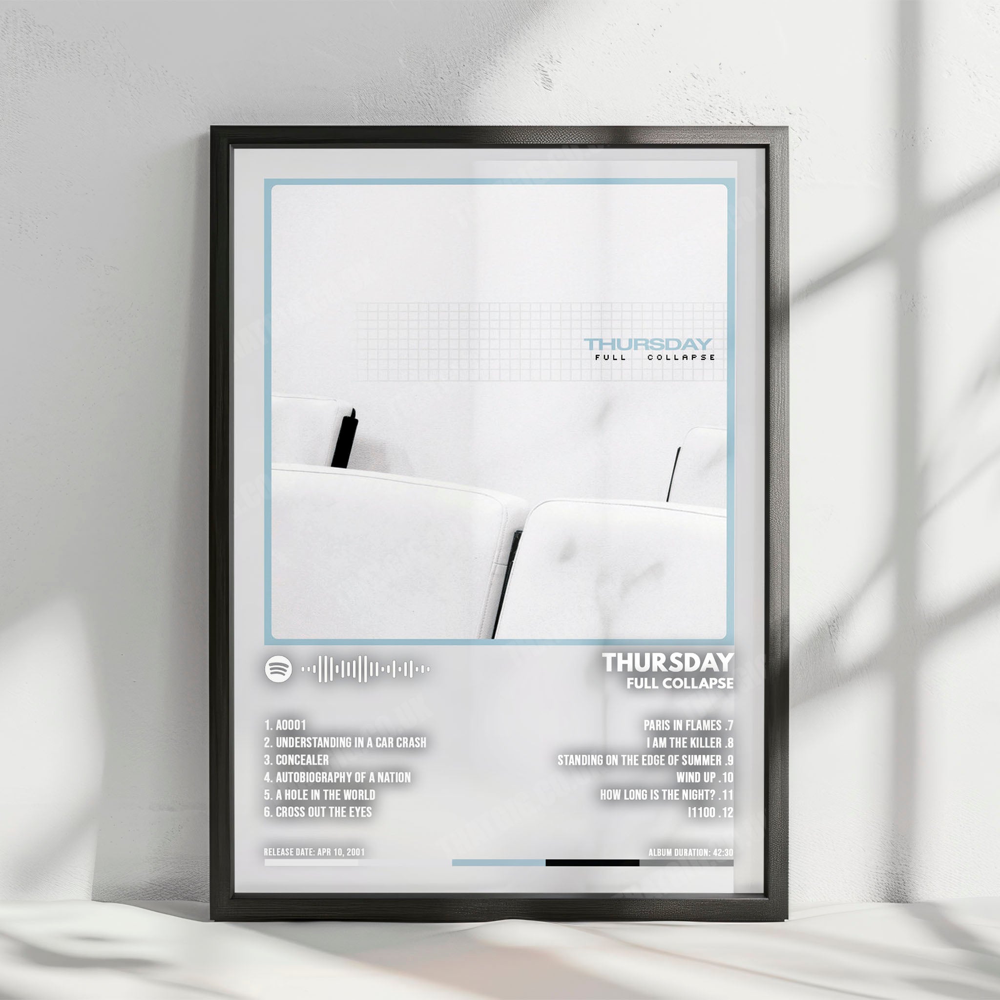 Thursday "Full Collapse" Album Cover Poster - with Complete Tracklist