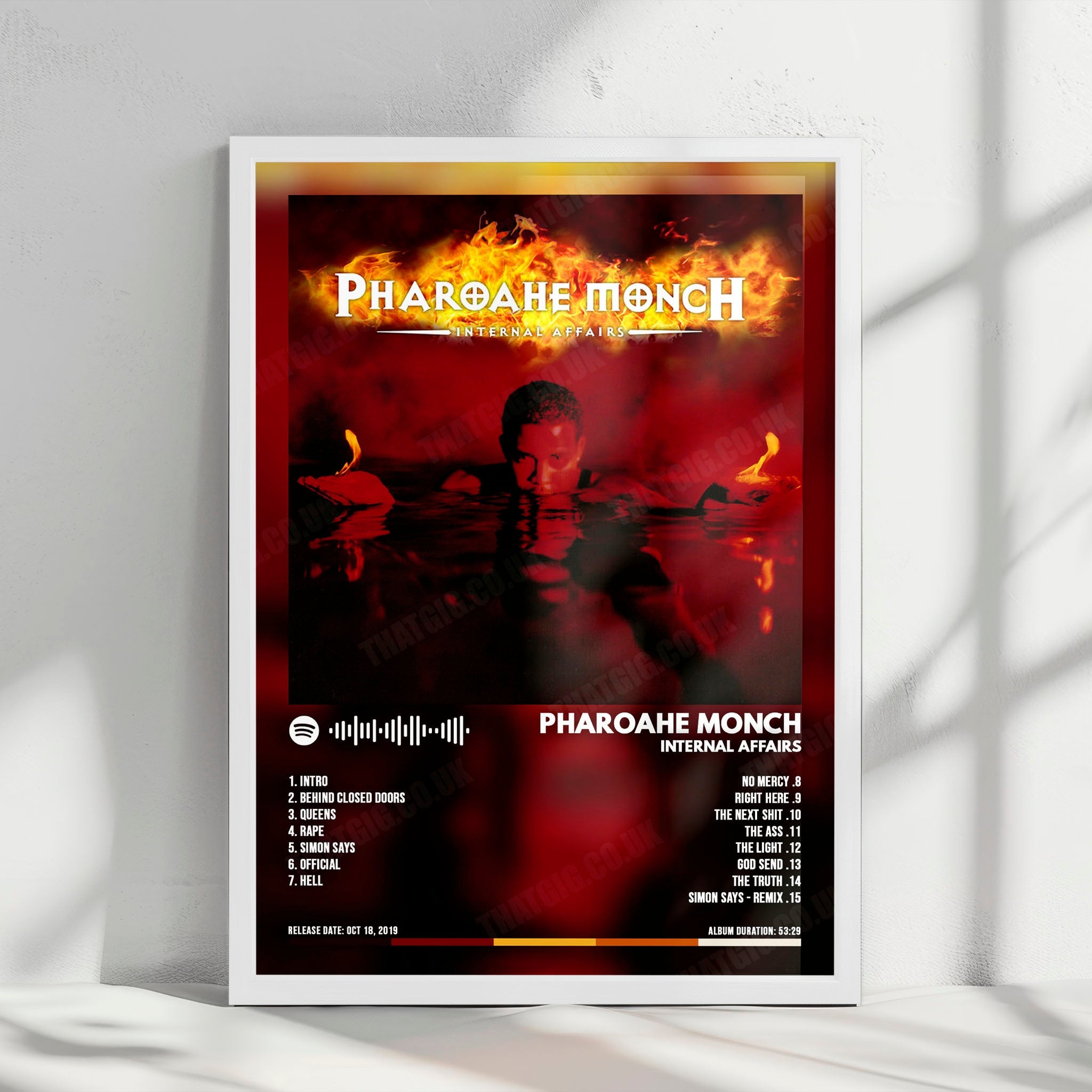 Pharoahe Monch "Internal Affairs" Album Cover Poster - with Complete Tracklist