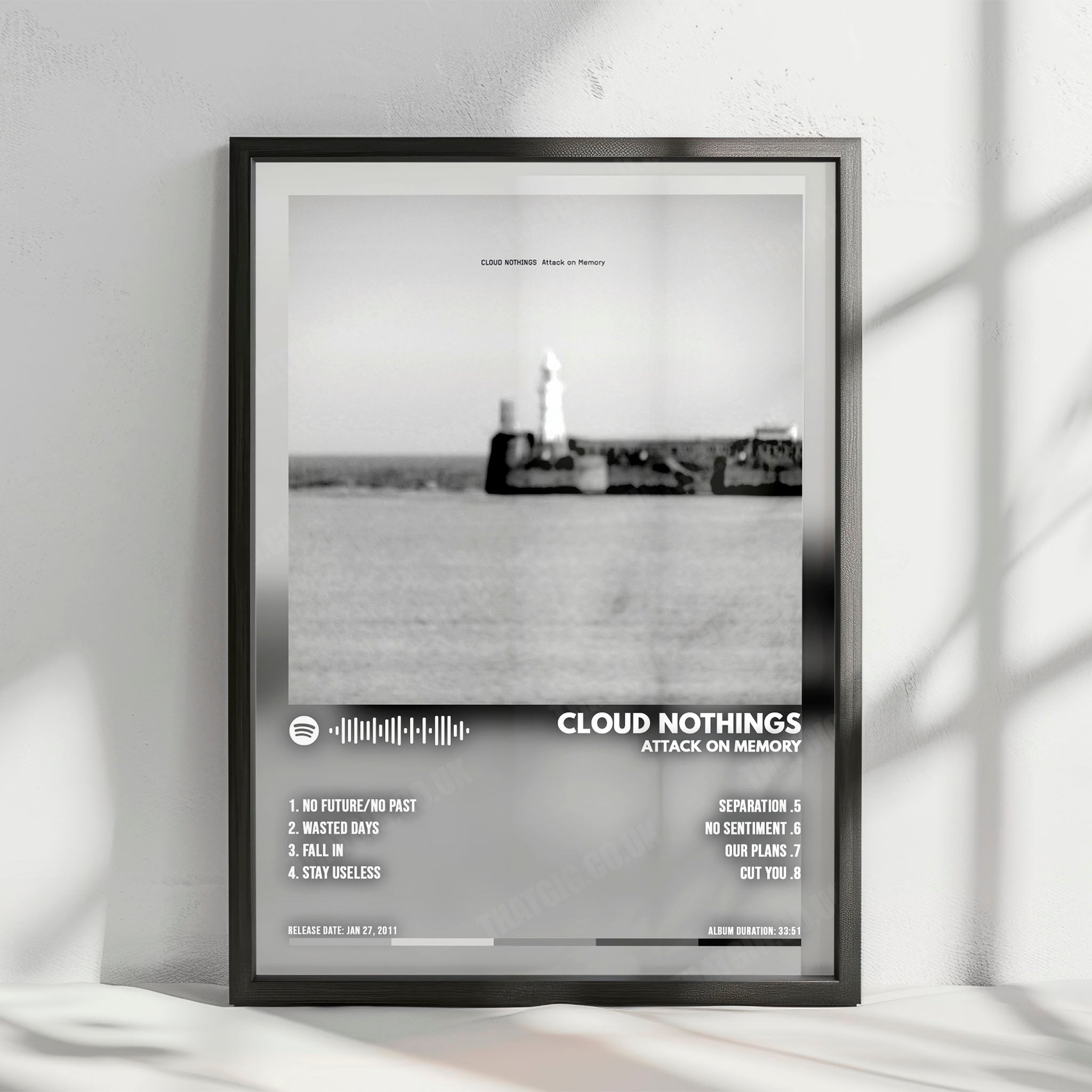 Cloud Nothings "Attack on Memory" Album Cover Poster - with Complete Tracklist