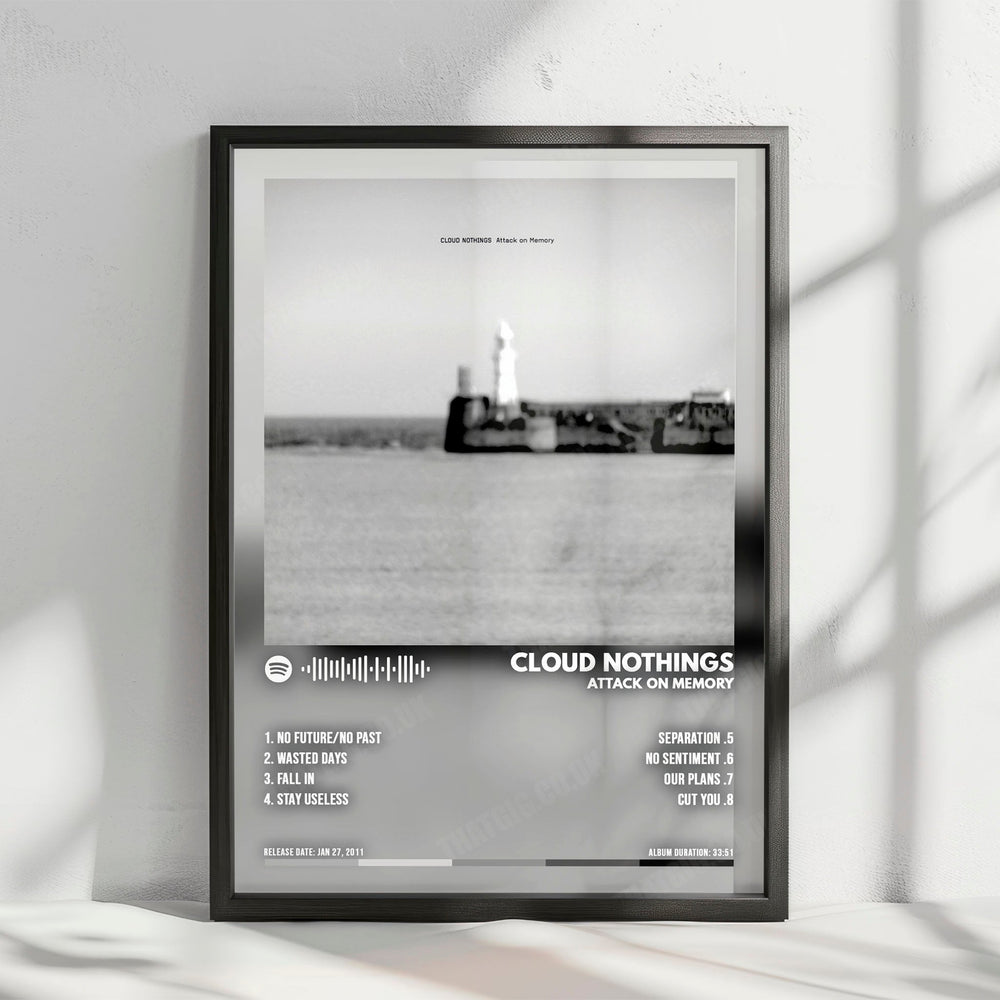 Cloud Nothings "Attack on Memory" Album Cover Poster - with Complete Tracklist