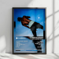 Travis Scott "Days Before Rodeo" Album Cover Poster - with Complete Tracklist