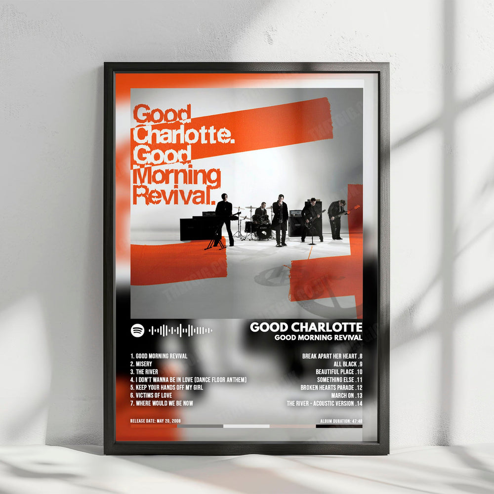Good Charlotte "Good Morning Revival  " Album Cover Poster - with Complete Tracklist