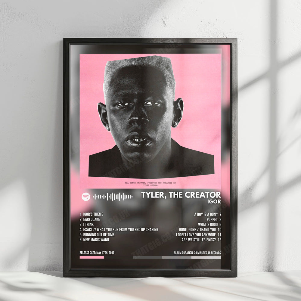 Tyler, The Creator "Igor" Album Cover Poster - with Complete Tracklist