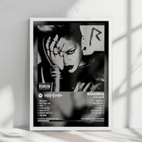 Rihanna "Rated R" Album Cover Poster - with Complete Tracklist