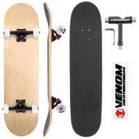 Venom Core Complete Built Skateboard - Natural/Black - 8.25