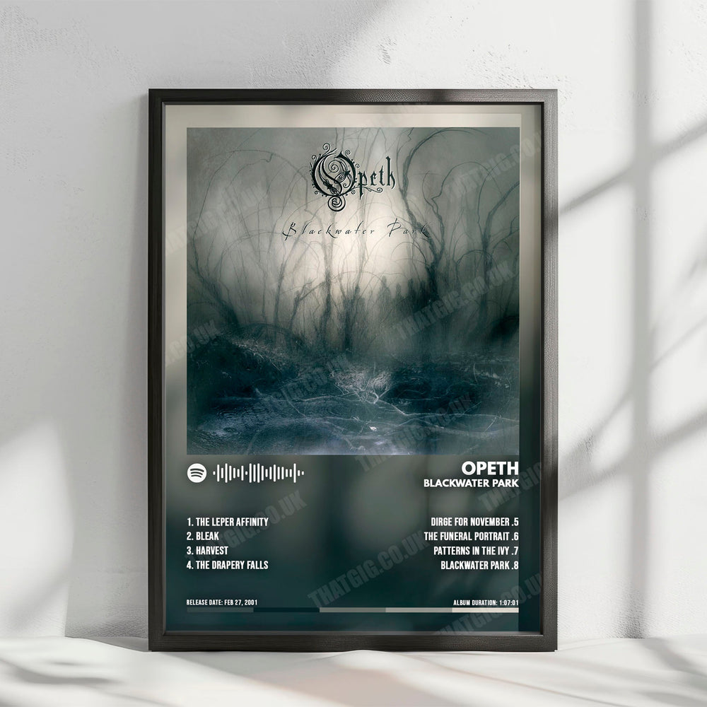 Opeth "Blackwater Park" Album Cover Poster - with Complete Tracklist