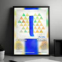 Mac Miller "Blue Slide Park" Album Cover Poster - with Complete Tracklist