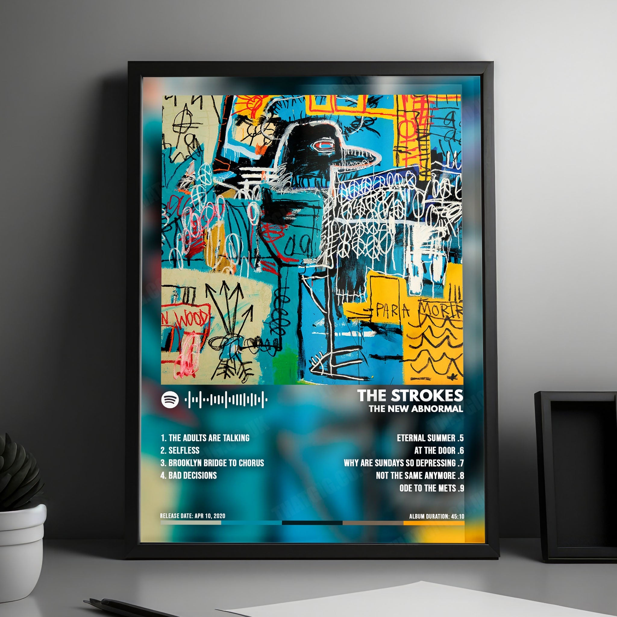 The Strokes "The New Abnormal" Album Cover Poster - with Complete Tracklist