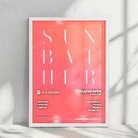 Deafheaven "Sunbather" Album Cover Poster - with Complete Tracklist