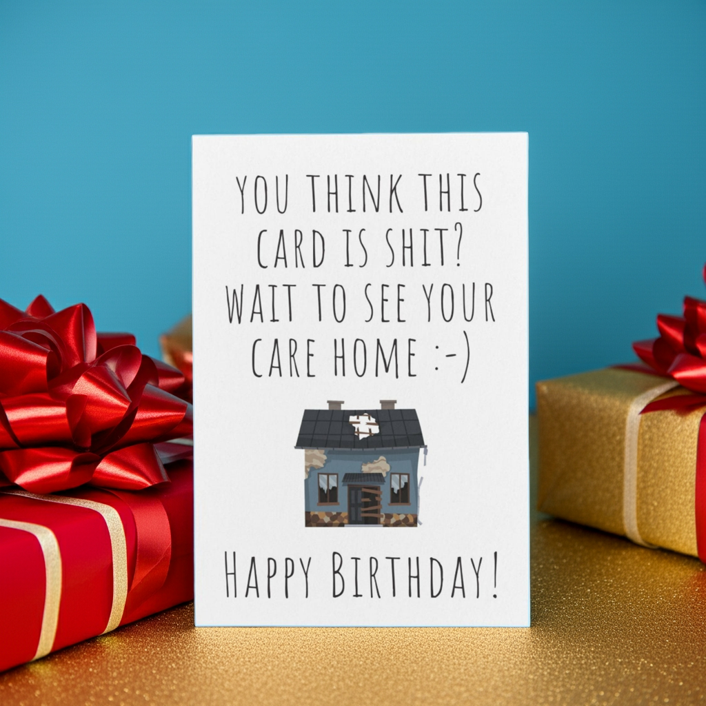 "This Card Is Shit?" Hilarious Birthday Card