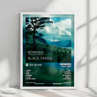 Bonobo "Black Sands" Album Cover Poster - with Complete Tracklist