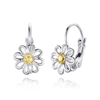 Daisy Crystal Drop Earrings Created with Zircondia® Crystals