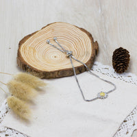 Daisy Friendship Bracelet Created with Zircondia® Crystals