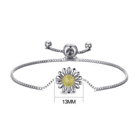 Daisy Friendship Bracelet Created with Zircondia® Crystals
