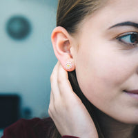 Daisy Set Created with Zircondia® Crystals