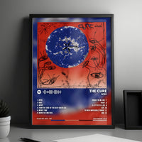 The Cure "Wish" Album Cover Poster - with Complete Tracklist