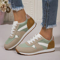 Lightweight Lace-up Low Top Rubber Sole Women's Sneakers