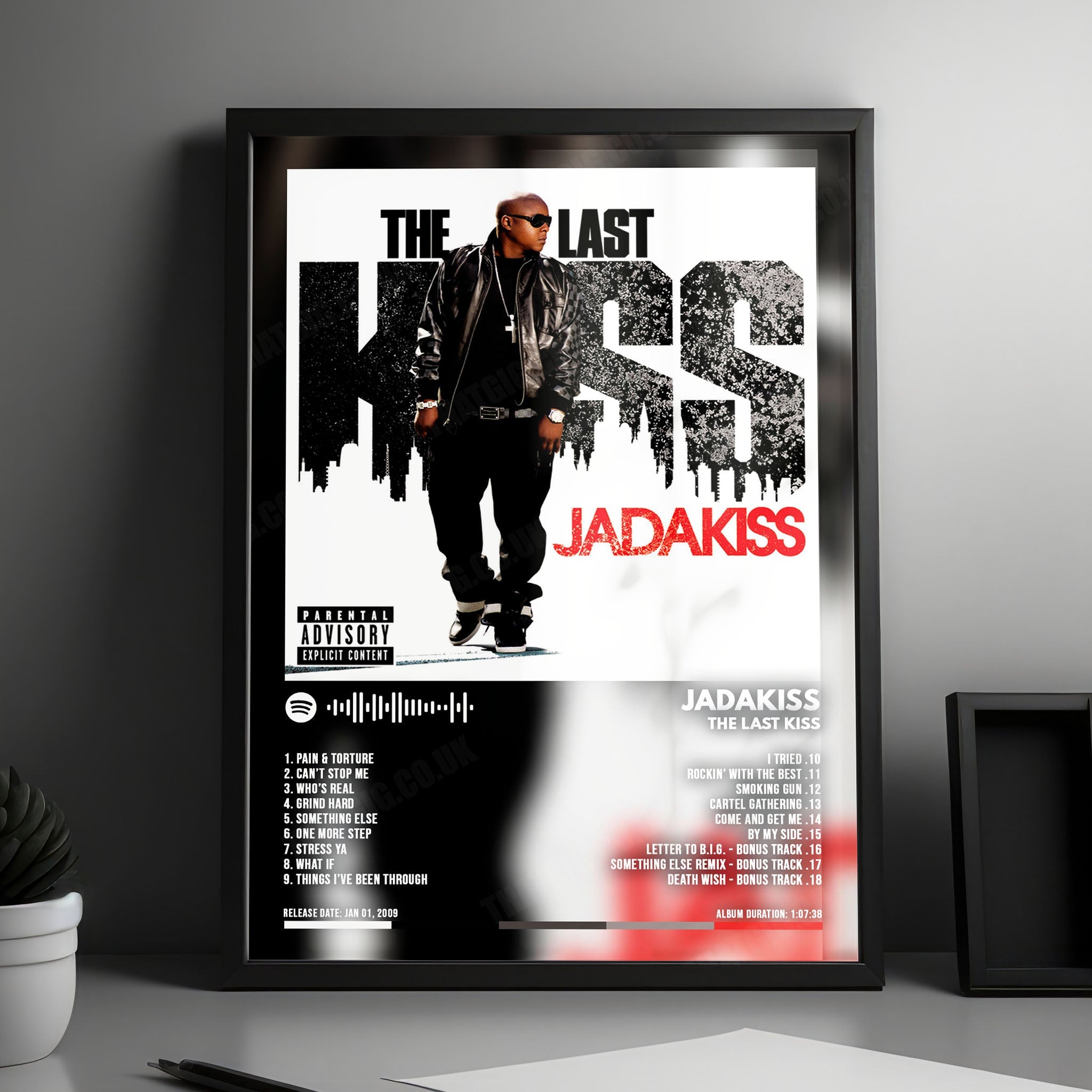 Jadakiss "The Last Kiss" Album Cover Poster - with Complete Tracklist