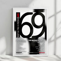 The Magnetic Fields "69 Love Songs" Album Cover Poster - with Complete Tracklist