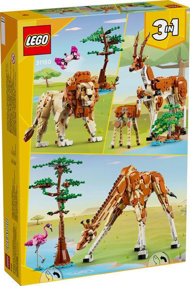 Lego Creator 3 in 1 31150 Wild Safari Animals Playset for Ages 9 & Up