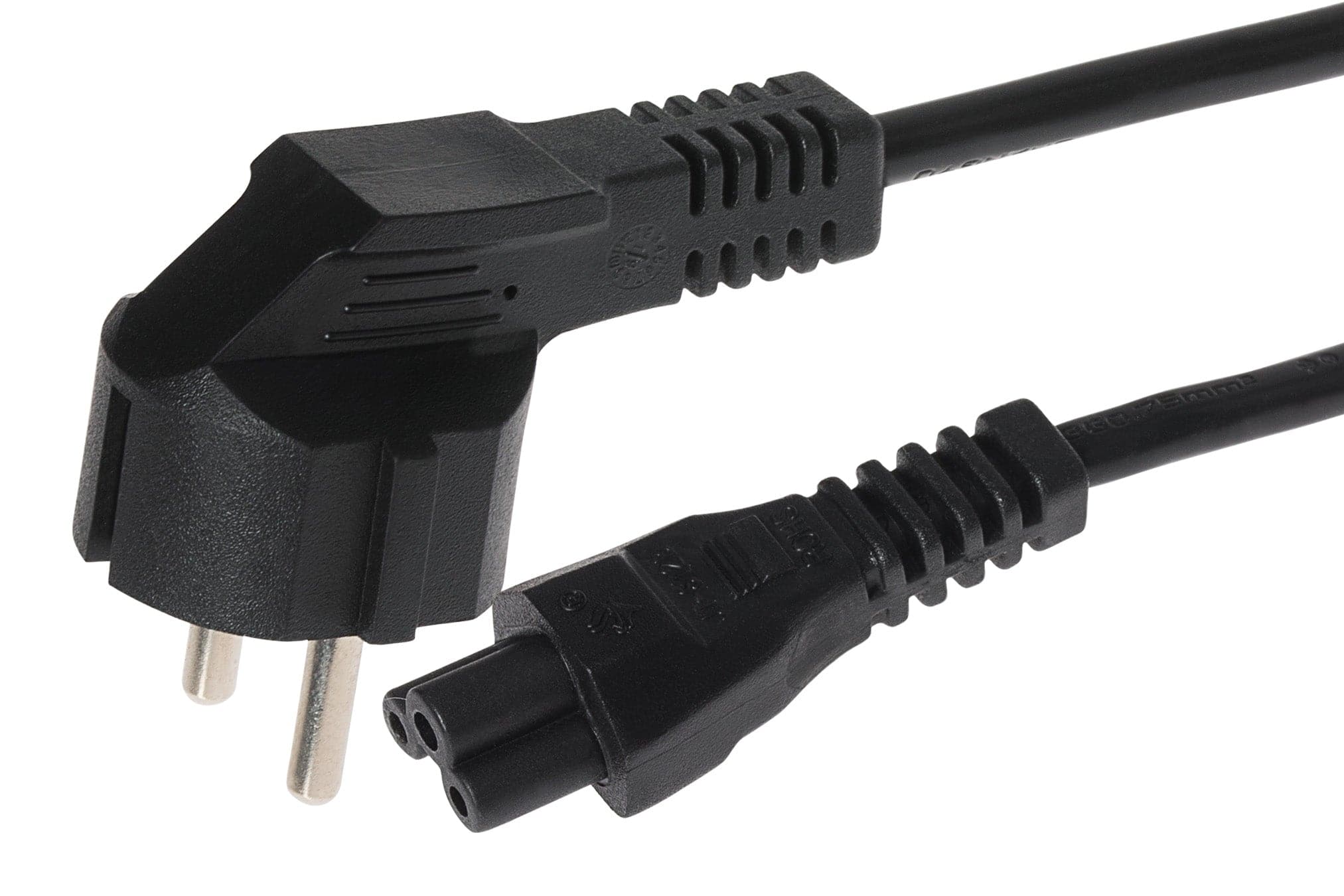 Maplin IEC C5 3pin Plug Female to EU Schuko Plug Power Supply Cable - 2m