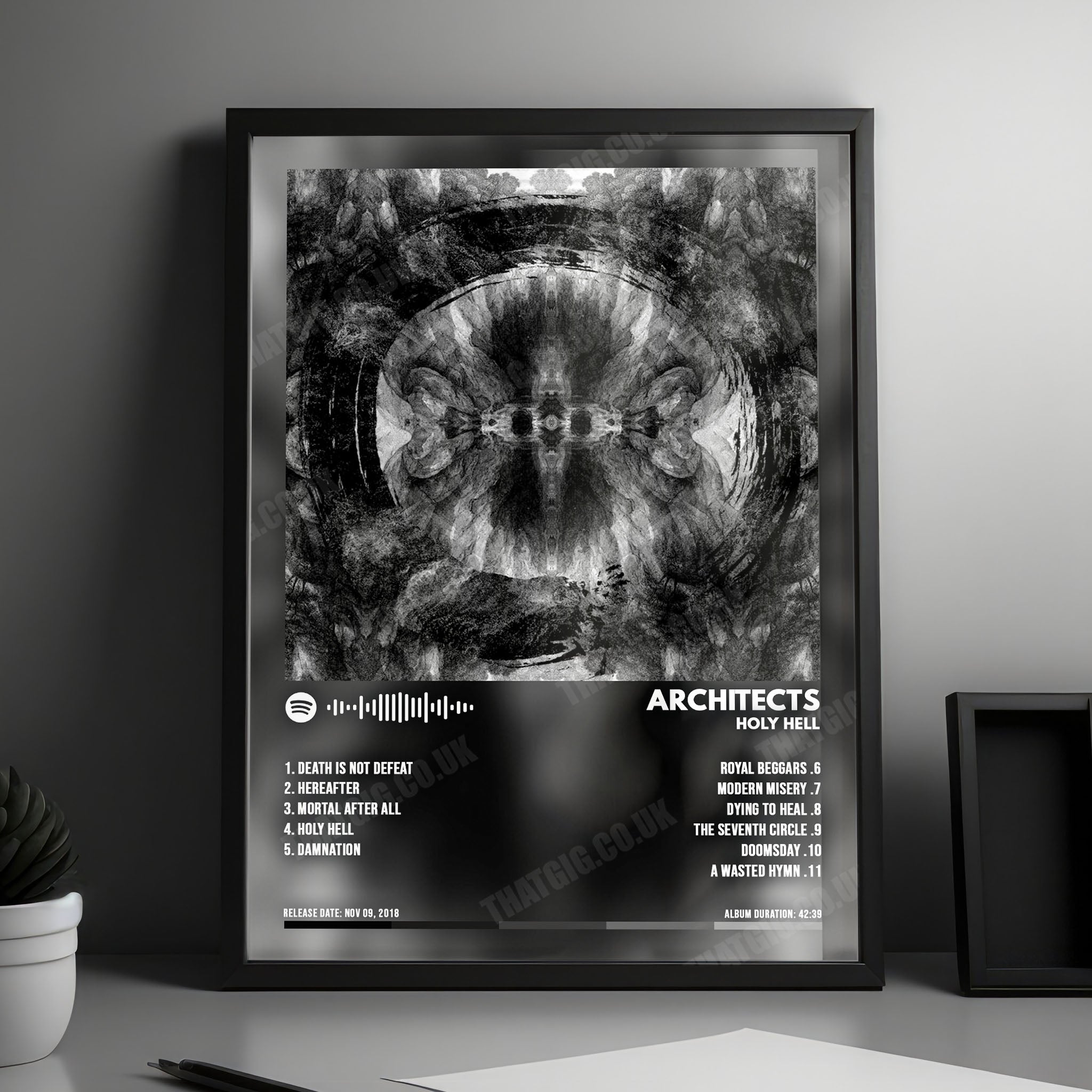 Architects "Holy Hell" Album Cover Poster - with Complete Tracklist