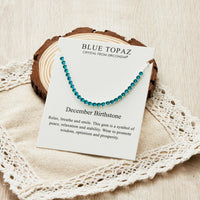 December Birthstone Friendship Bracelet with Blue Topaz Zircondia® Crystals
