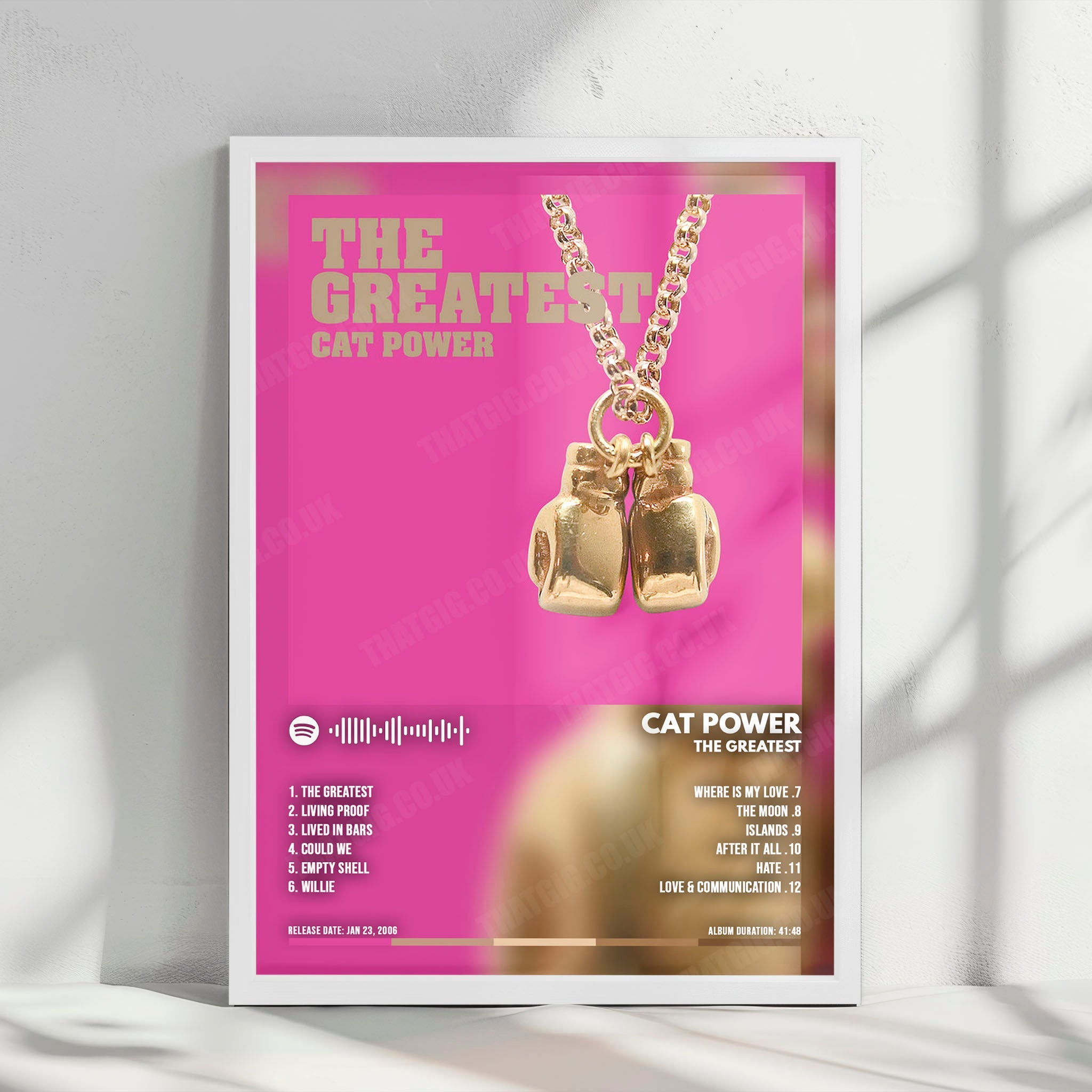 Cat Power "The Greatest" Album Cover Poster - with Complete Tracklist