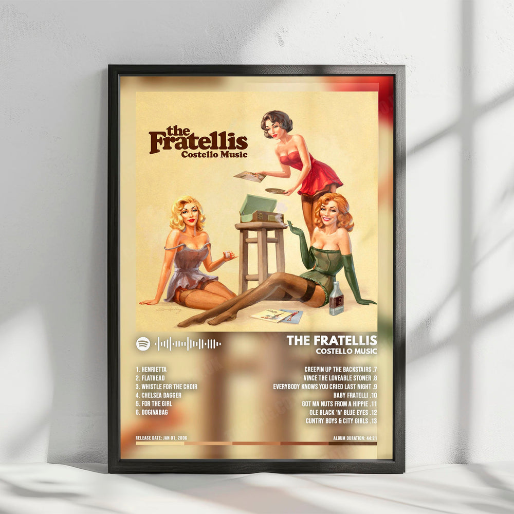 The Fratellis "Costello Music" Album Cover Poster - with Complete Tracklist