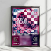 Surfer Blood "Astro Coast" Album Cover Poster - with Complete Tracklist