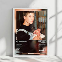 Big Thief "Capacity" Album Cover Poster - with Complete Tracklist