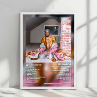 Jpegmafia "All My Heroes Are Cornballs" Album Cover Poster - with Complete Tracklist
