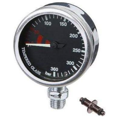 DC Marine -52mm Naked Pressure Gauge - Black Dial