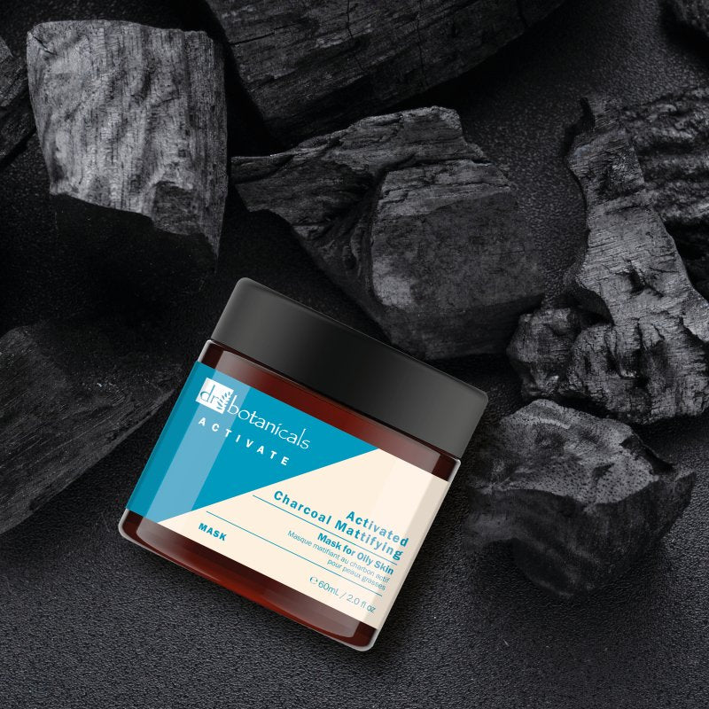Dr Botanicals Charcoal Mattifying Mask & Overnight Vitamin Moisturiser