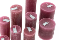 LUXURY RUSTIC CANDLE - FUCHSIA