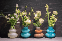VASE SKRZYSZOW S- H16 D14 cm - Jungle Green