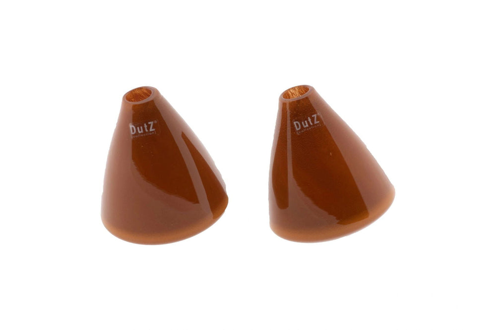 TUMBLING VASE - H12 D10 cm - WARM ORANGE