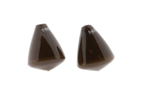TUMBLING VASE - H12 D10 cm - BROWN
