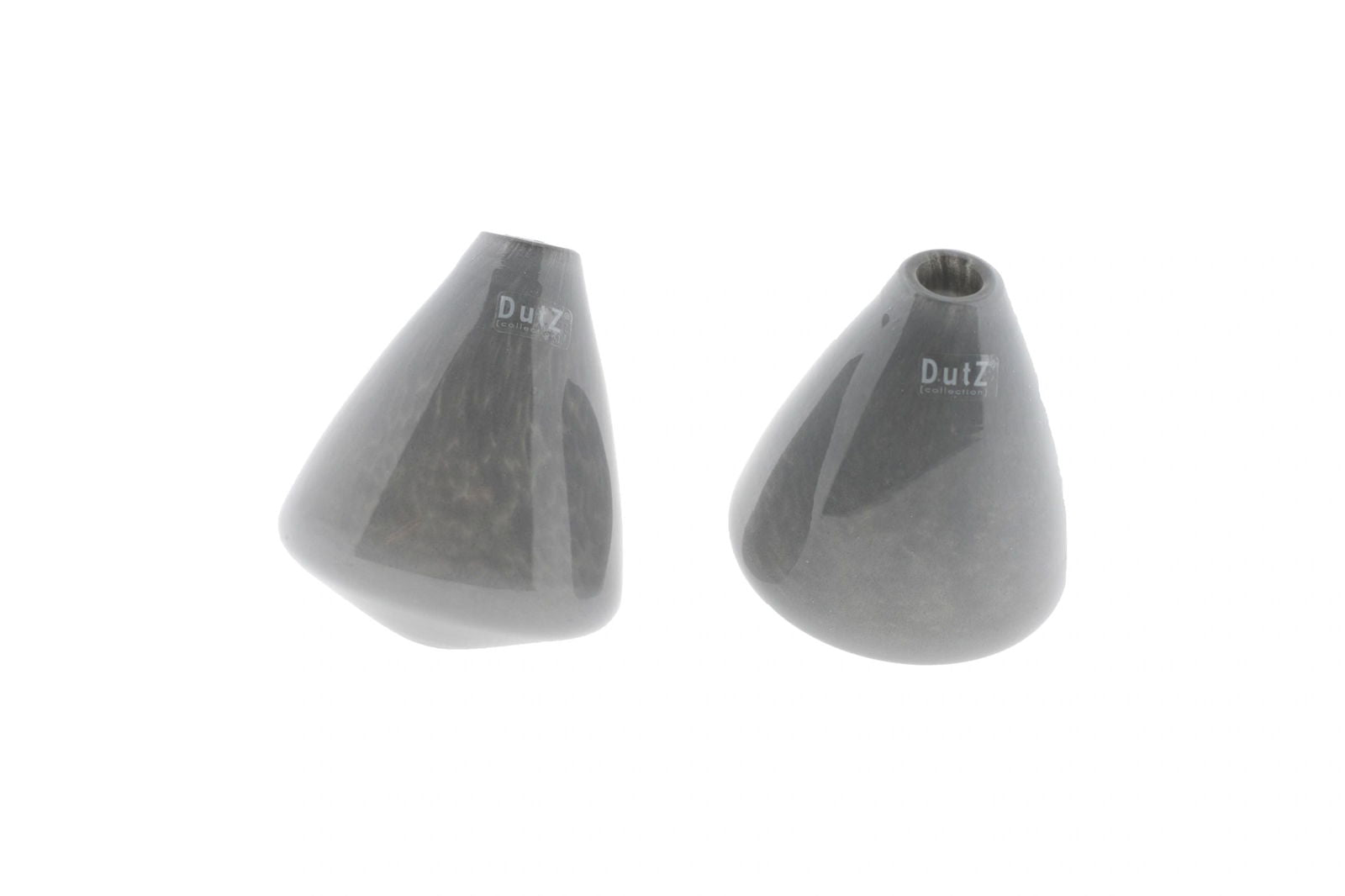 TUMBLING VASE - H12 D10 cm - GREY
