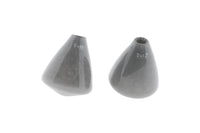 TUMBLING VASE - H12 D10 cm - GREY