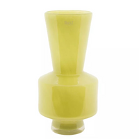 Glass Vase Shani - Chartreuse