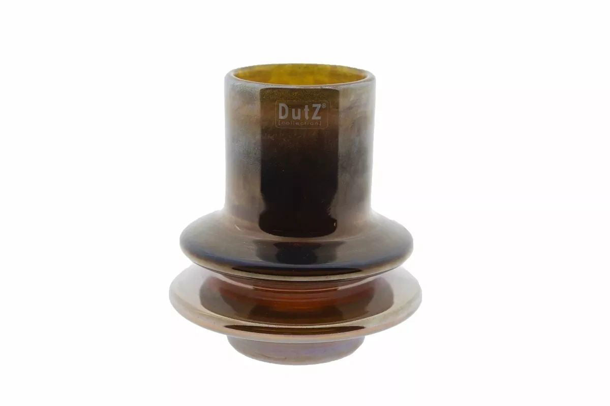 VASE RINGO- H18 D16 cm - GOLD LUSTER