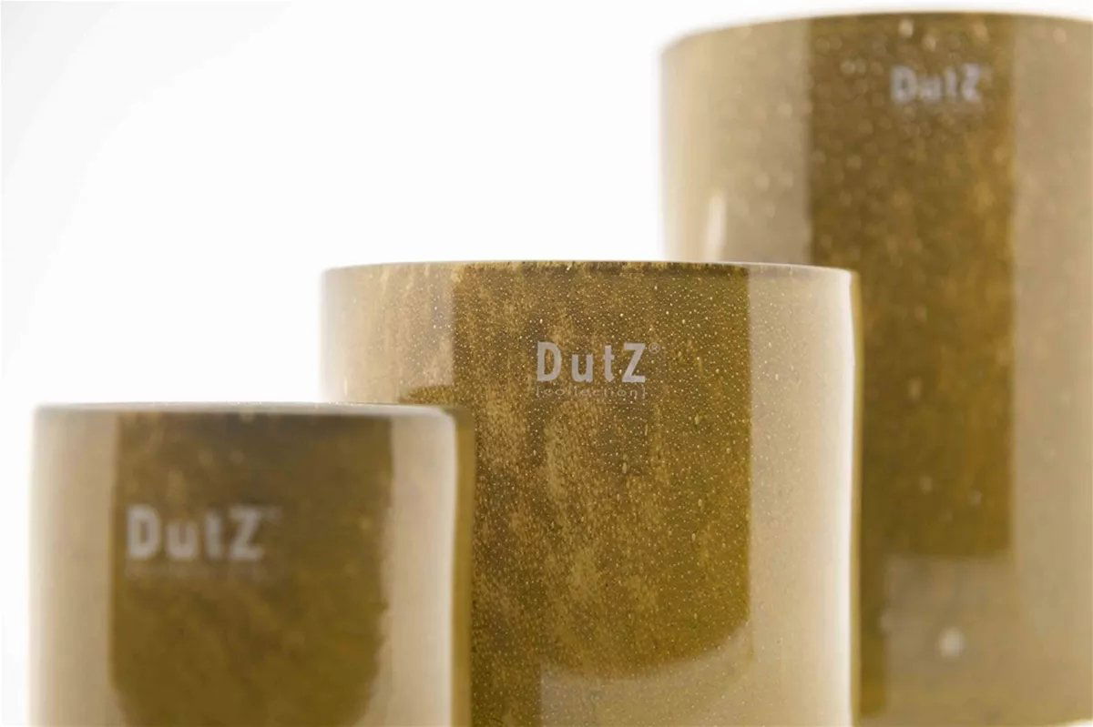 CYLINDER 3 Vase - H23 D16 cm - DARK CHEDDAR Colour by DutZ